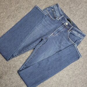 Uniqlo Jeans Womens 27x32 Blue Denim Stretch Skinny Leg Boho Streetwear Grunge